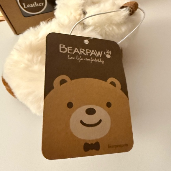Baby toddler plush Bearpaw, chestnut booties, boots, slippers, NIB 0-6 months 🐾 - Picture 2 of 10